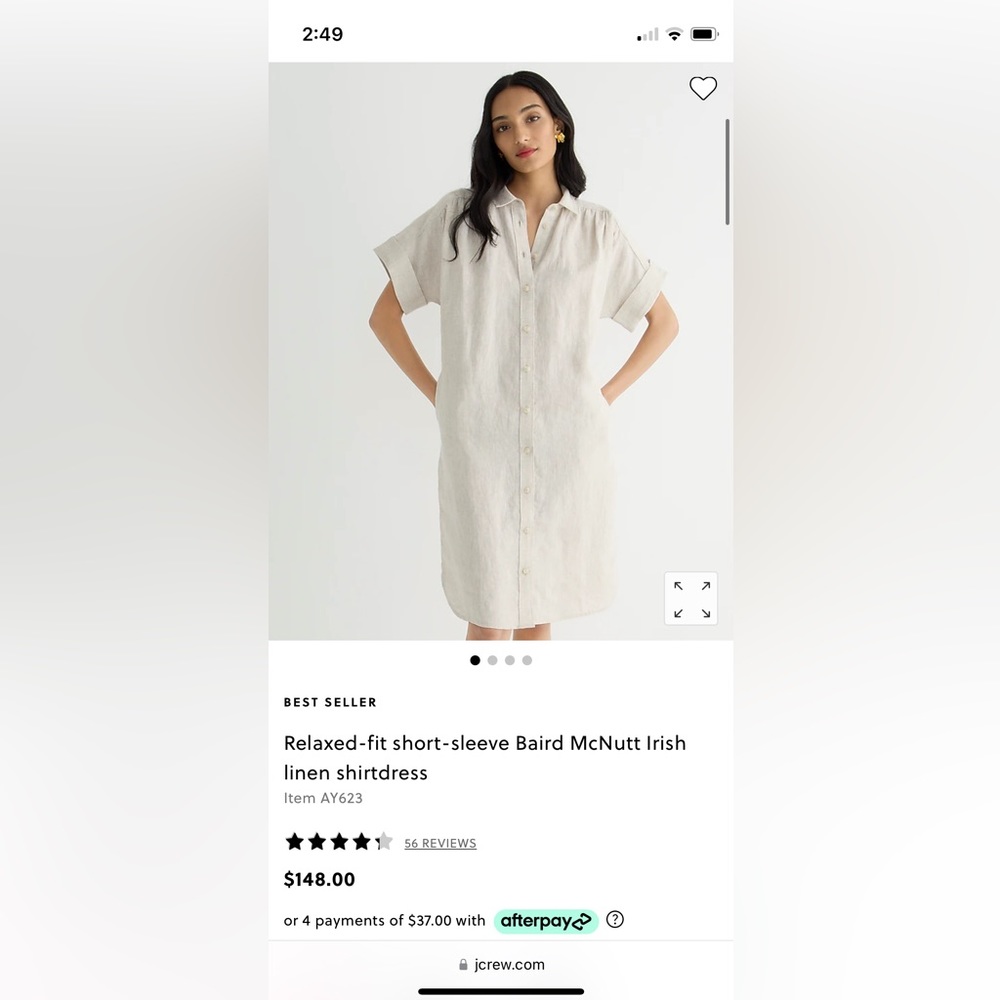 JCrew Linen Shirt dress